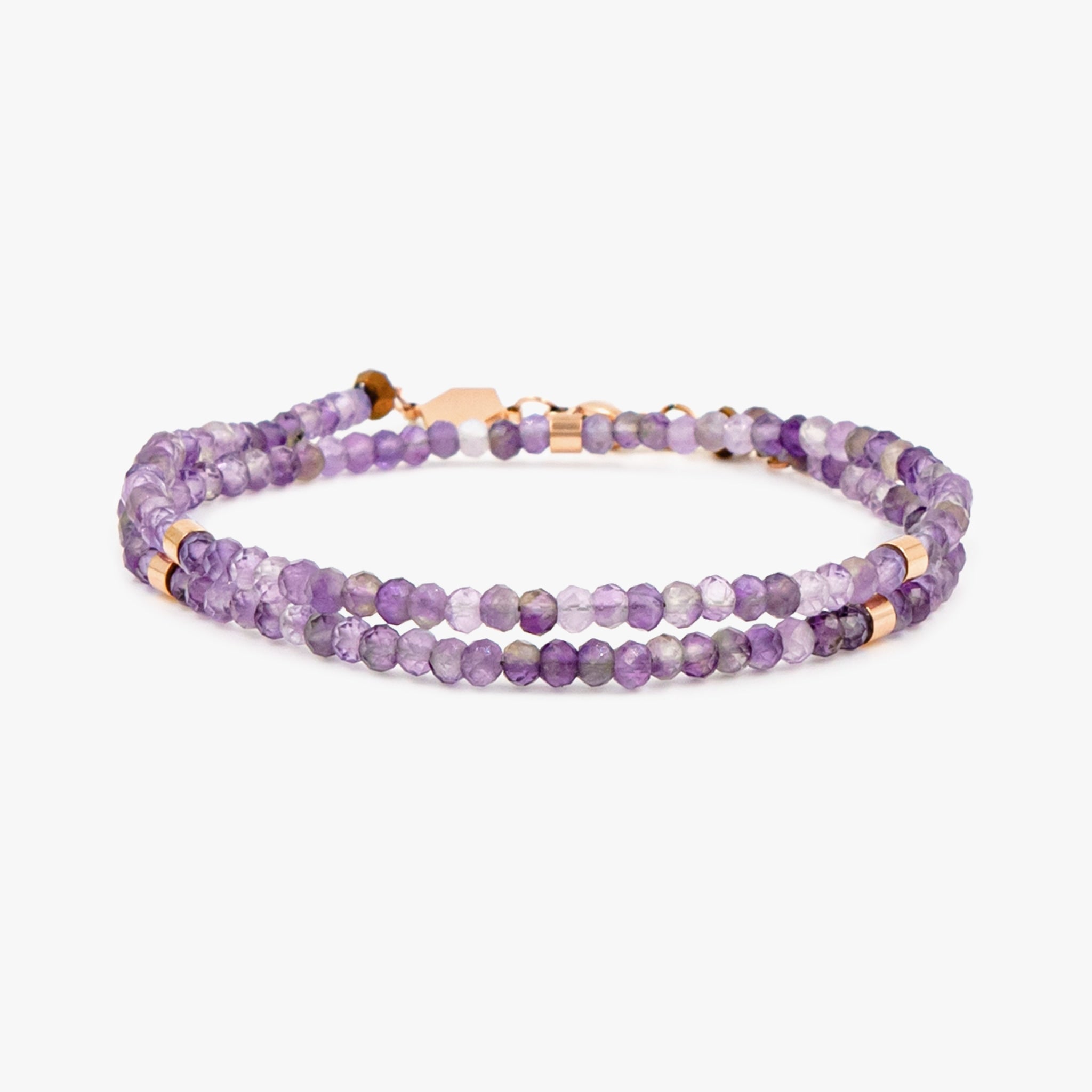 Bracelet Lumia en pierres naturelles d'Améthyste - SLOYA